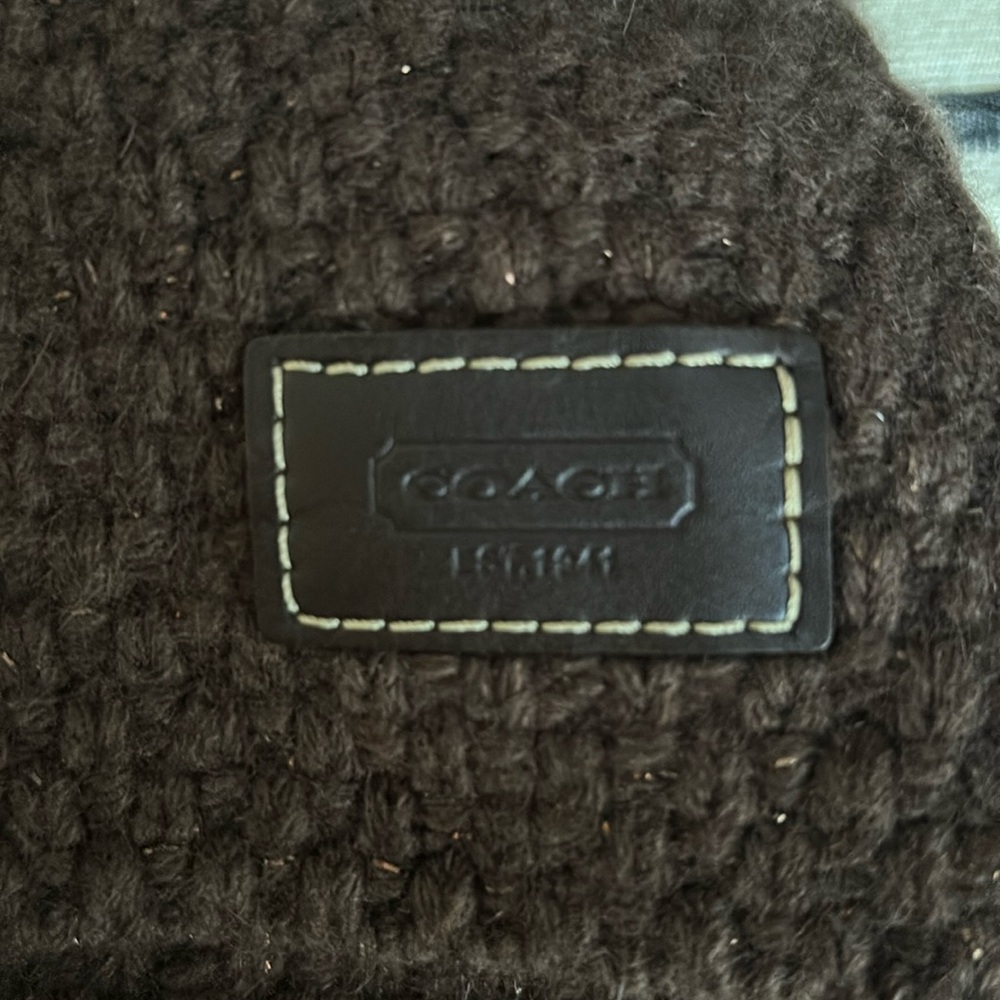 Coach brown scarf